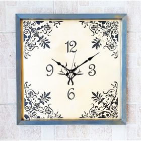 Markakanvas Ahşap Eskitme 50x50 cm Duvar Saati