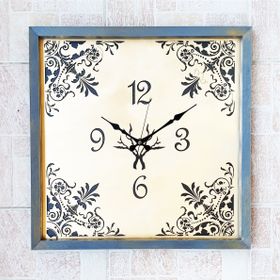 Markakanvas Ahşap Eskitme 50x50 cm Duvar Saati