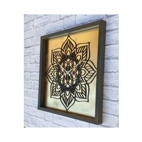 Markakanvas Ahşap Eskitme 50x50 cm Duvar Saati