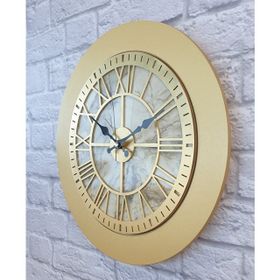 Markakanvas MKS994651 Mermer Desenli Duvar Saati