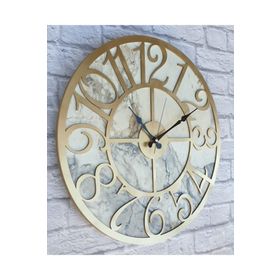 Markakanvas MKS994651 Mermer Desenli Duvar Saati