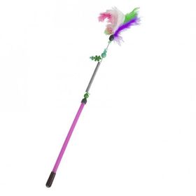 Markapet 13 - 44 cm Pembe Yaylı Kedi Oyun Oltası