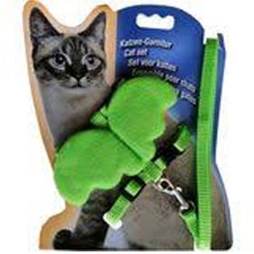 Markapet 20x32 cm Yeşil Atlantik Kanatlı Melek Kedi Göğüs Bel Tasması