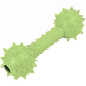 Markapet 4x13 cm Yeşil Sesli Dambıl Köpek Oyuncağı