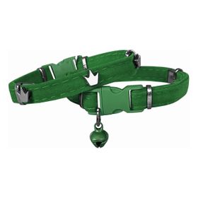 Markapet King 20-32 cm Yeşil Kadife Kedi Boyun Tasması