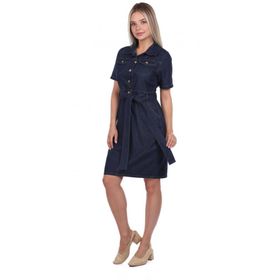 Markapia Banny Jeans Kemer Detaylı Jean Kadın Elbise