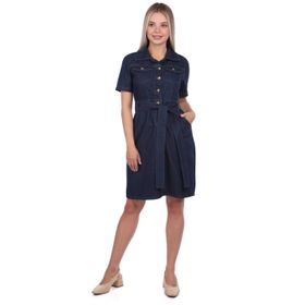 Markapia Banny Jeans Kemer Detaylı Jean Kadın Elbise