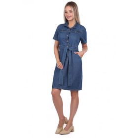Markapia Banny Jeans Kemer Detaylı Jean Kadın Elbise