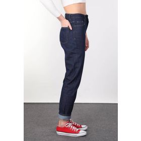 Markapia Boyfriend Indigo Jean Kadın Pantolon