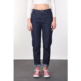 Markapia Boyfriend Indigo Jean Kadın Pantolon