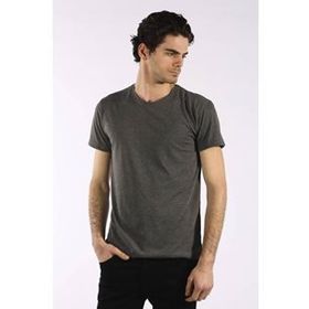 Markapia Erkek Antrasit Basic Bisiklet Yaka T-shirt