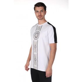 Markapia Erkek Baskılı Bisiklet Yaka T-Shirt