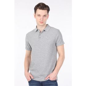 Markapia Erkek Gri Polo Yaka T-shirt