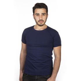 Markapia Erkek Lacivert Bisiklet Yaka T-shirt