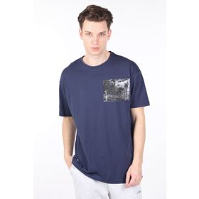 Markapia Erkek Lacivert Bisiklet Yaka T-shirt