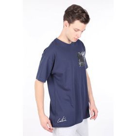 Markapia Erkek Lacivert Bisiklet Yaka T-shirt