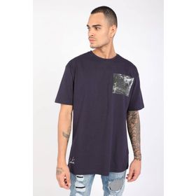 Markapia Erkek Lacivert Bisiklet Yaka T-shirt