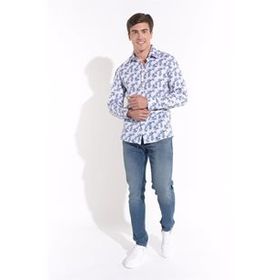 Markapia Erkek Mavi Skinny Fit Jean Pantolon