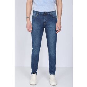 Markapia Erkek Mavi Straight Fit Jean Pantolon