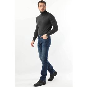 Markapia Erkek Regular Fit Jean Koyu Mavi Pantolon