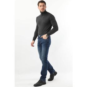 Markapia Erkek Regular Fit Jean Koyu Mavi Pantolon