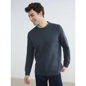 Markapia İndigo Erkek Bisiklet Yaka Sweatshirt