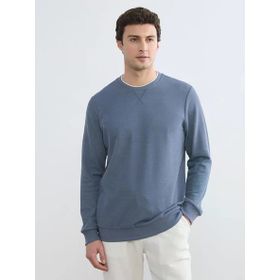 Markapia İndigo Erkek Bisiklet Yaka Sweatshirt