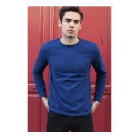 Markapia İndigo Erkek Bisiklet Yaka Sweatshirt