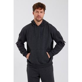 Markapia Kanguru Cepli Kapüşonlu Antrasit Erkek Sweatshirt