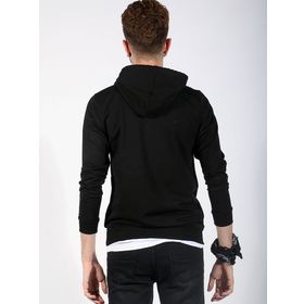 Markapia Kanguru Cepli Kapüşonlu Siyah Erkek Sweatshirt