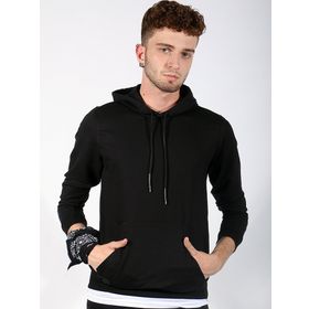 Markapia Kanguru Cepli Kapüşonlu Siyah Erkek Sweatshirt