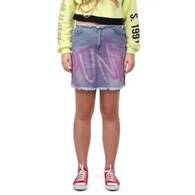 Markapia Markapia Pink Punk Mini Jean Kadın Etek