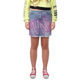 Markapia Markapia Pink Punk Mini Jean Kadın Etek