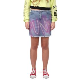 Markapia Markapia Pink Punk Mini Jean Kadın Etek