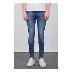 Markapia Mavi Slim Fit Erkek Jean Pantolon