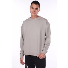 Markapia Oversize Bej Erkek Bisiklet Yaka Sweatshirt