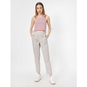 Markapia Yüksek Bel Mom Jean Kadın Pantolon