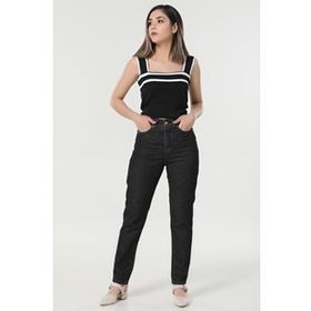 Markapia Yüksek Bel Mom Jean Kadın Pantolon