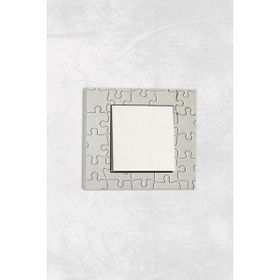 Markcat Grano Uv Baskılı Puzzle Desen Beyaz Tekli Dekoratif Anahtar Priz Çerçeve Set