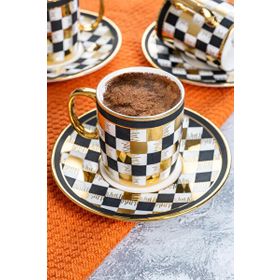 Markei 90 ml 6 Kişilik Kahve Fincanı Takımı