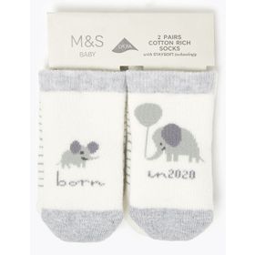 Marks & Spencer 2'li Desenli Çorap Seti