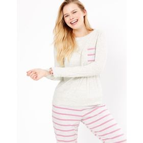 Marks & Spencer Çizgili Bayan Pijama Takımı