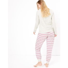 Marks & Spencer Çizgili Bayan Pijama Takımı