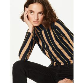 Marks & Spencer Çizgili Uzun Kollu Kadın Bluz