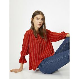 Marks & Spencer Çizgili Uzun Kollu Kadın Bluz