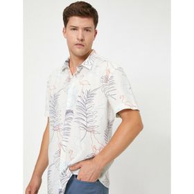 Marks & Spencer Desenli Bayan Kısa Kollu Gömlek