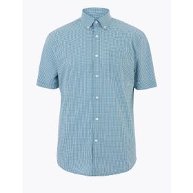 Marks & Spencer Kısa Kollu Regular Fit Gömlek