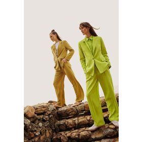 Marks & Spencer Lacivert Straight Fit Bayan Pantolon