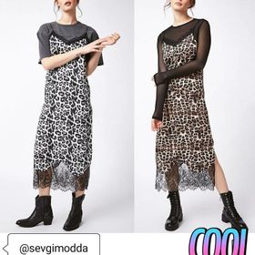 Marks & Spencer Leopar Desenli Bayan Elbise