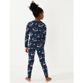 Marks & Spencer Pamuklu Kalp Desenli Pijama Takımı